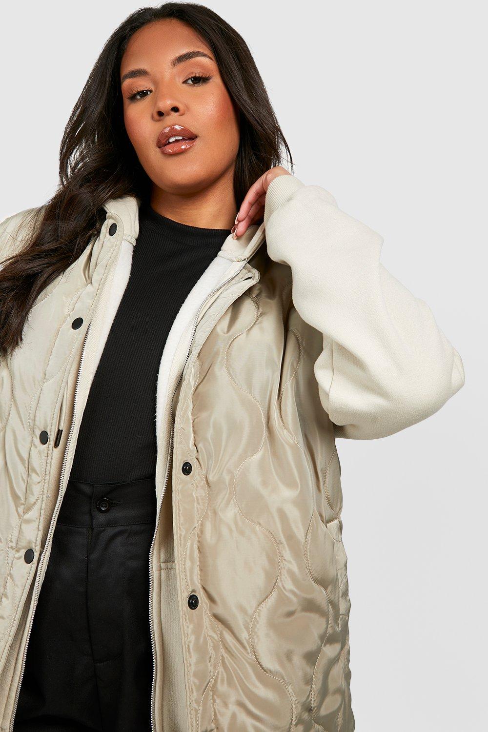 Curl high neck hot sale faux fur jacket